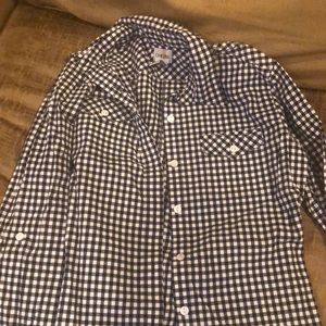 Checked long sleeve shirt